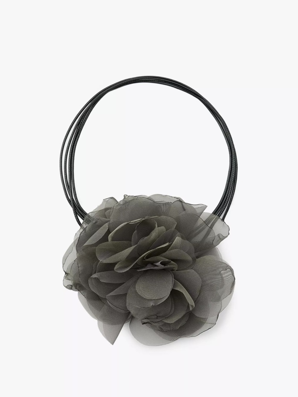 Fabric Flower Necklace